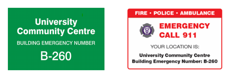 New Campus 911 Signage Initiative
